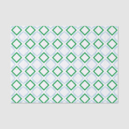 Papier Mousseline Texte japonais minimal bleu vert diamant