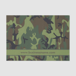 Papier Mousseline Texte personnalisé Camouflage