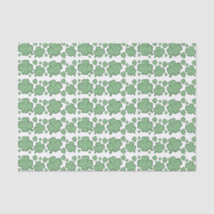 Papier Mousseline Texte personnalisé du Motif shamrock