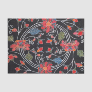 Papier Mousseline Textile japonais Kimono vintage (Bingata)