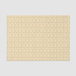 Papier Mousseline Texture blanche de barre de chocolat