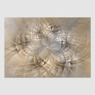Papier Mousseline Texture d'art fractal moderne abstrait Tons de Ter