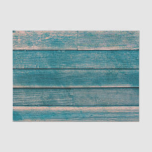 Papier Mousseline Texture de grain de bois sarcelle rustique vintage