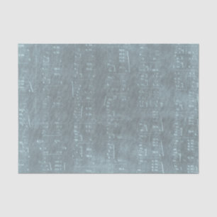 Papier Mousseline texture de la feuille de musique ancienne bleue