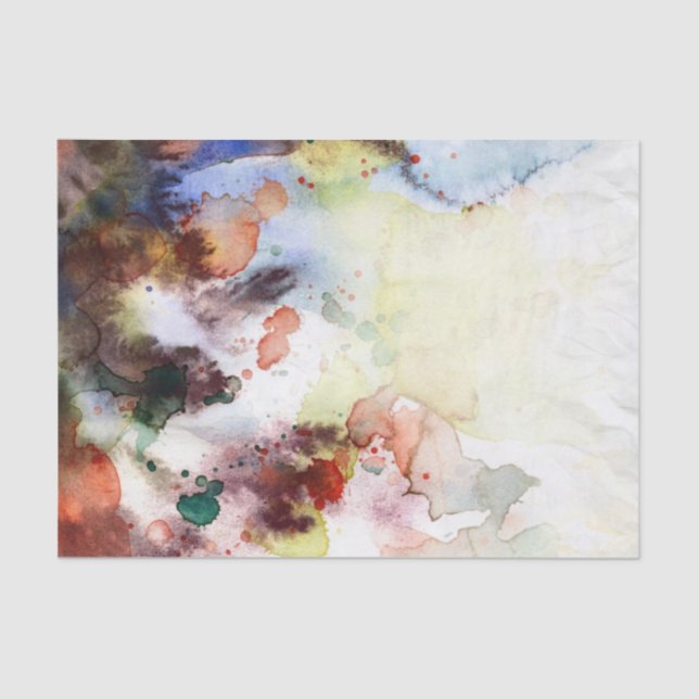 Papier Mousseline Texture grunge d'aquarelle abstraite avec la (Recto)