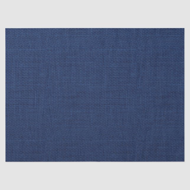 Papier Mousseline Texture rustique de toile de jute de bleu marine (Recto)