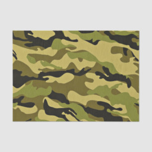 Papier Mousseline Texture verte d'armée de camouflage