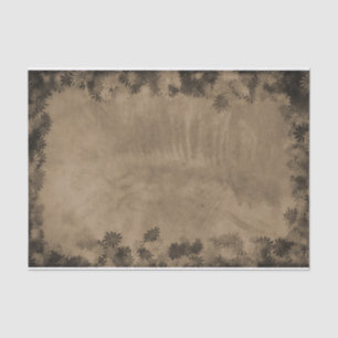 Papier Mousseline Texture Vintage Sepia Rustique Floral Grunge Desig