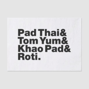 Papier Mousseline Thai Street Food