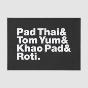 Papier Mousseline Thai Street Food