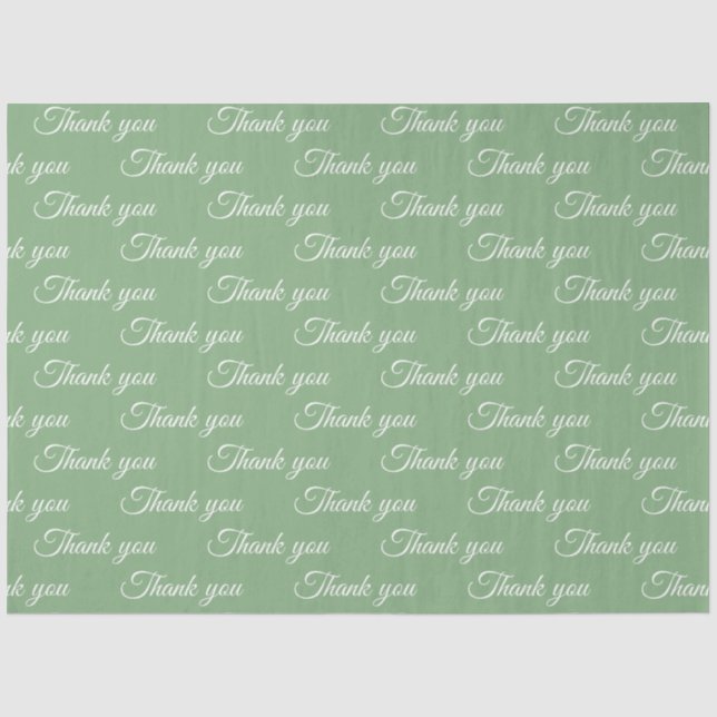 Papier Mousseline Thank you Wrapping paper  (Recto)
