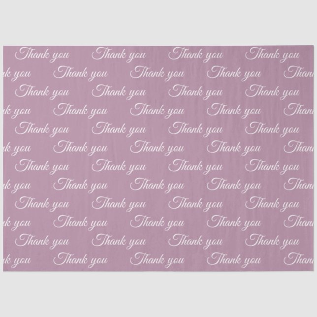 Papier Mousseline Thank you Wrapping paper  (Recto)