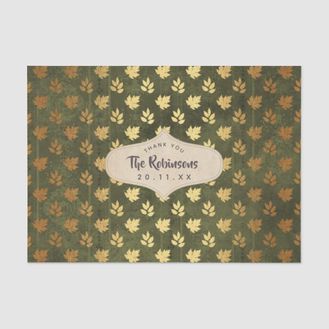 Papier Mousseline Thankesgiving Gold Foil (Recto)