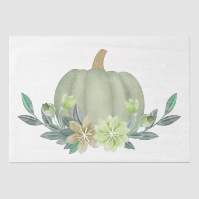 Papier Mousseline Thanksgiving Citrouille Series Design 1 (Recto)