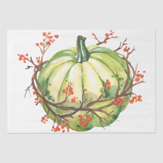 Papier Mousseline Thanksgiving Citrouille Series Design 17 (Recto)