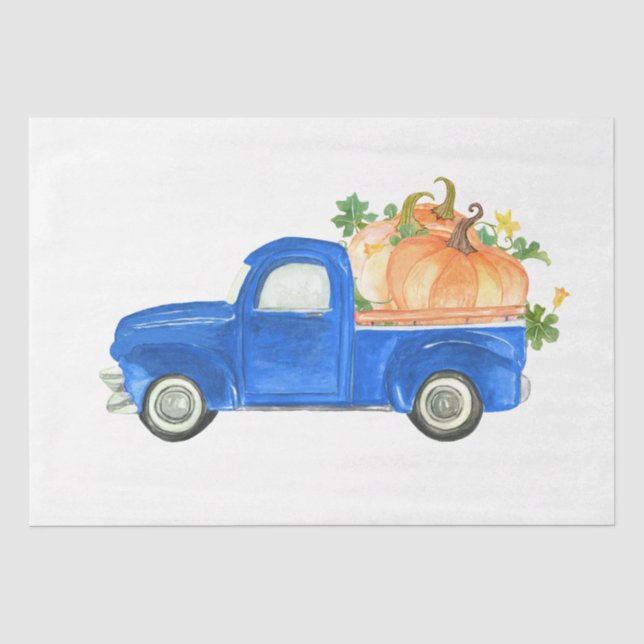 Papier Mousseline Thanksgiving Citrouille Series Design 22 (Recto)