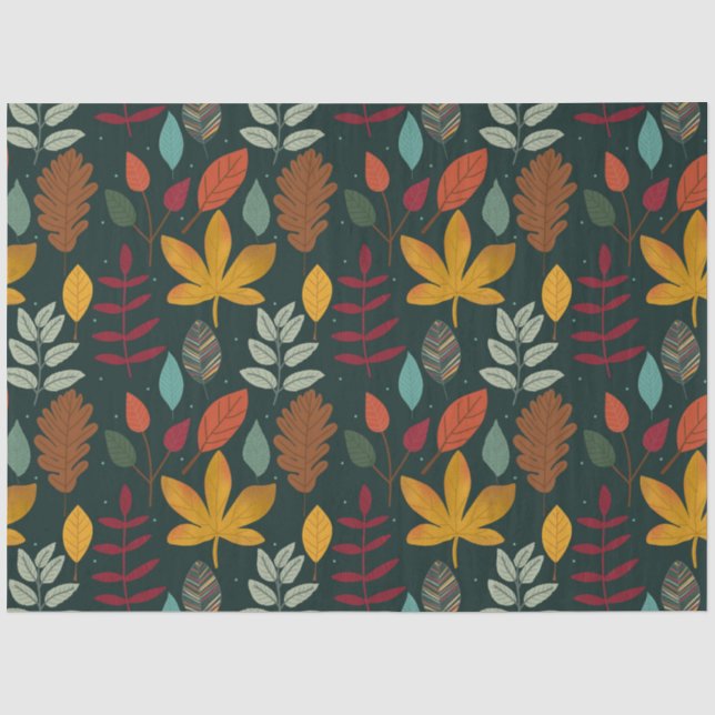 Papier Mousseline Thanksgiving Citrouille Series Design 28 (Recto)