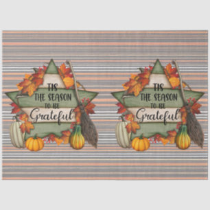 Papier Mousseline Thanksgiving Collection d'automne tendance
