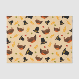 Papier Mousseline Thanksgiving Holiday diner dinde soirée tissu