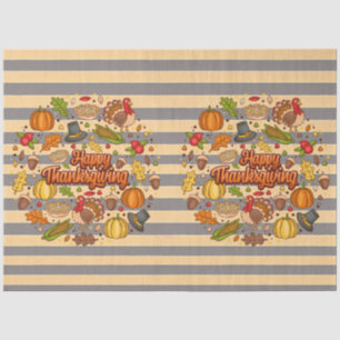Papier Mousseline Thanksgiving Moderne Belle Collection Automne