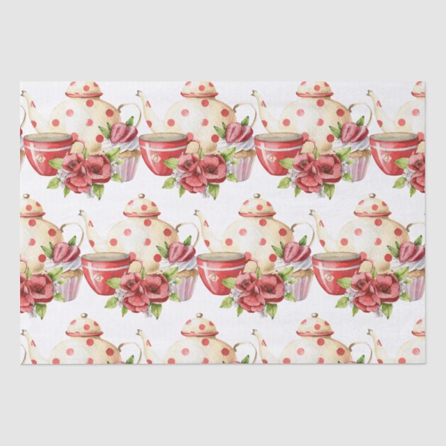 Papier Mousseline Thé de l'après-midi (Recto)