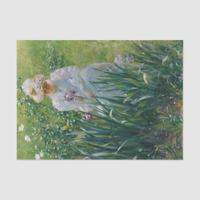 Papier Mousseline The Iris Bed by Charles Courtney Curran (Recto)