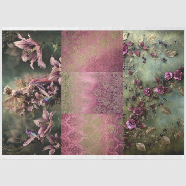 Papier Mousseline The Lily, Fairy Tale Fantasy collage (Recto)