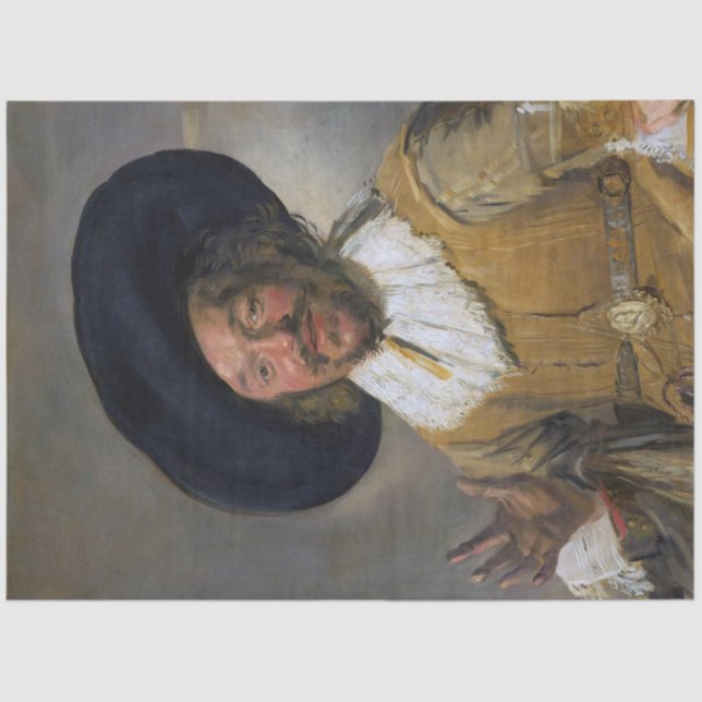 Papier Mousseline The Merry Drinker, Frans Hals, 1628-1630 (Recto)