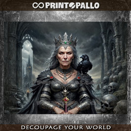 Papier Mousseline The Morrigan (version Ancien) : Déesse de guerre c