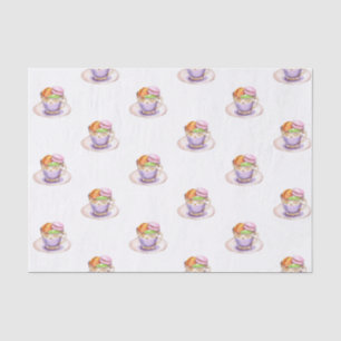 Papier Mousseline Thé pour deux Baby showers jumeaux