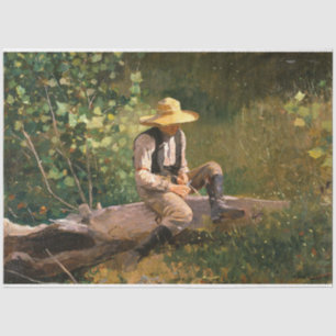 Papier Mousseline The Whittling Boy (par Winslow Homer)