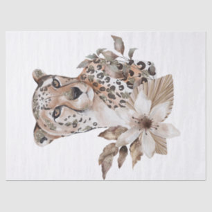 Papier Mousseline Thème de portrait de Cheetah Wildlife Africain