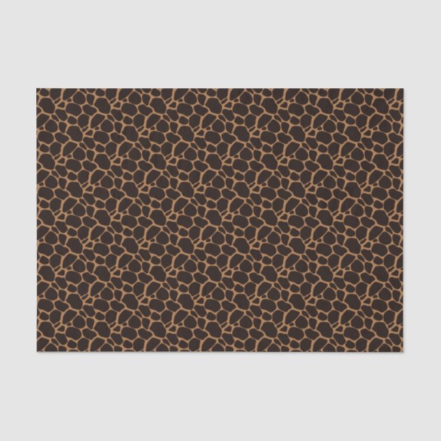 Papier Mousseline Thème de safari de l'impression | de girafe (Recto)
