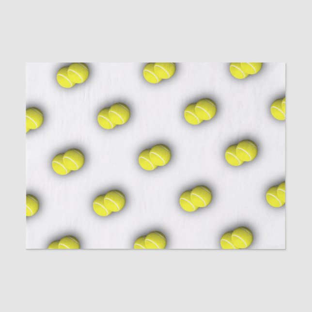 Papier Mousseline Thème de Tennis Ball Sport (Recto)