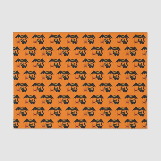 Papier Mousseline Thème Halloween (Recto)
