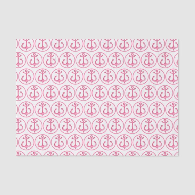 Papier Mousseline Thème nautique | Papier papier papier papier Ancre (Recto)
