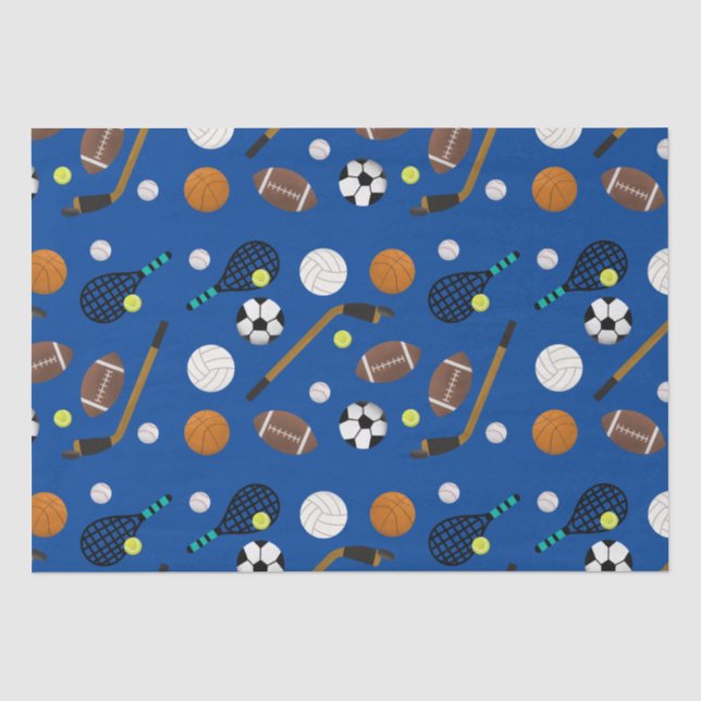 Papier Mousseline Thème sportif (Recto)