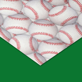 Papier Mousseline Thème sportif Baseball Tissu Papier