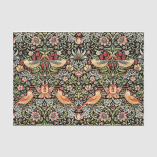 Papier Mousseline Thief fraise William Morris Papier de tissus