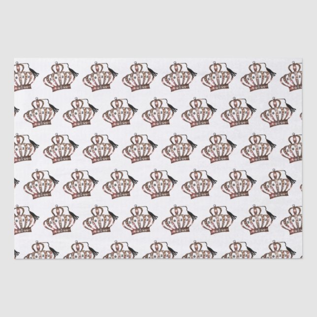 Papier Mousseline "Tiara - Classe de +2022" Tissu Papier (Recto)