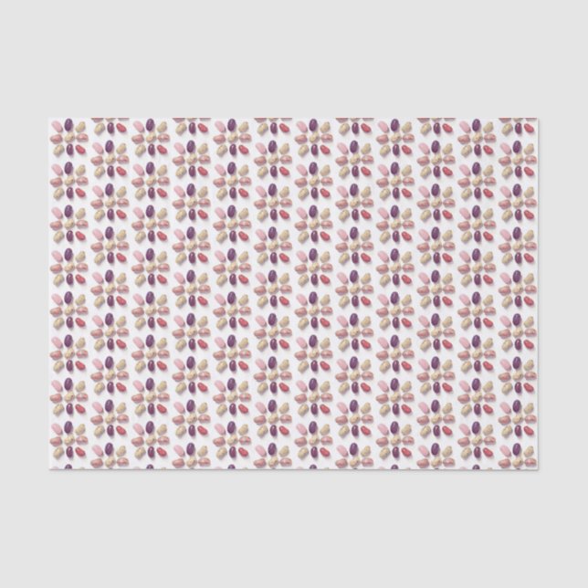 Papier Mousseline TIC TAC TOT JELLY BEANS Tissu Papier (Recto)