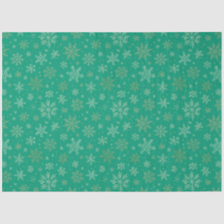 Papier Mousseline Tiel avec Flèche-neige en or
