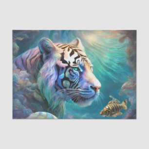 Papier Mousseline Tiger Poisson Dégoupage Tissu