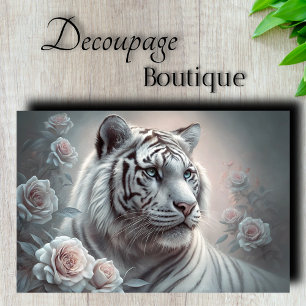 Papier Mousseline Tigre Serein Découpage