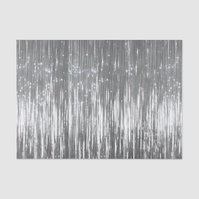 Papier Mousseline Tinsel de Glam Argent (Recto)