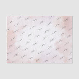 Papier Mousseline Tissu à logo d'entreprise personnalisé avec lavis