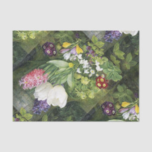 Papier Mousseline Tissu botanique en bulbe de printemps
