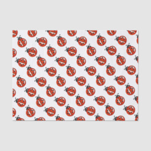 Papier Mousseline Tissu Cadeau De Ladybugs Rouge Et Blanc