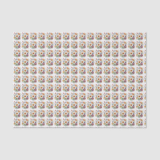 Papier Mousseline tissu de conception florale