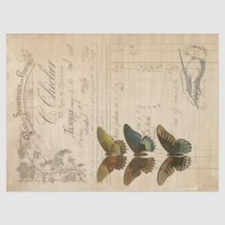 Papier Mousseline Tissu de Decoupage d'éphémères